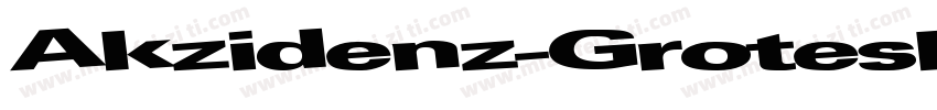 Akzidenz-Grotesk Ext字体转换